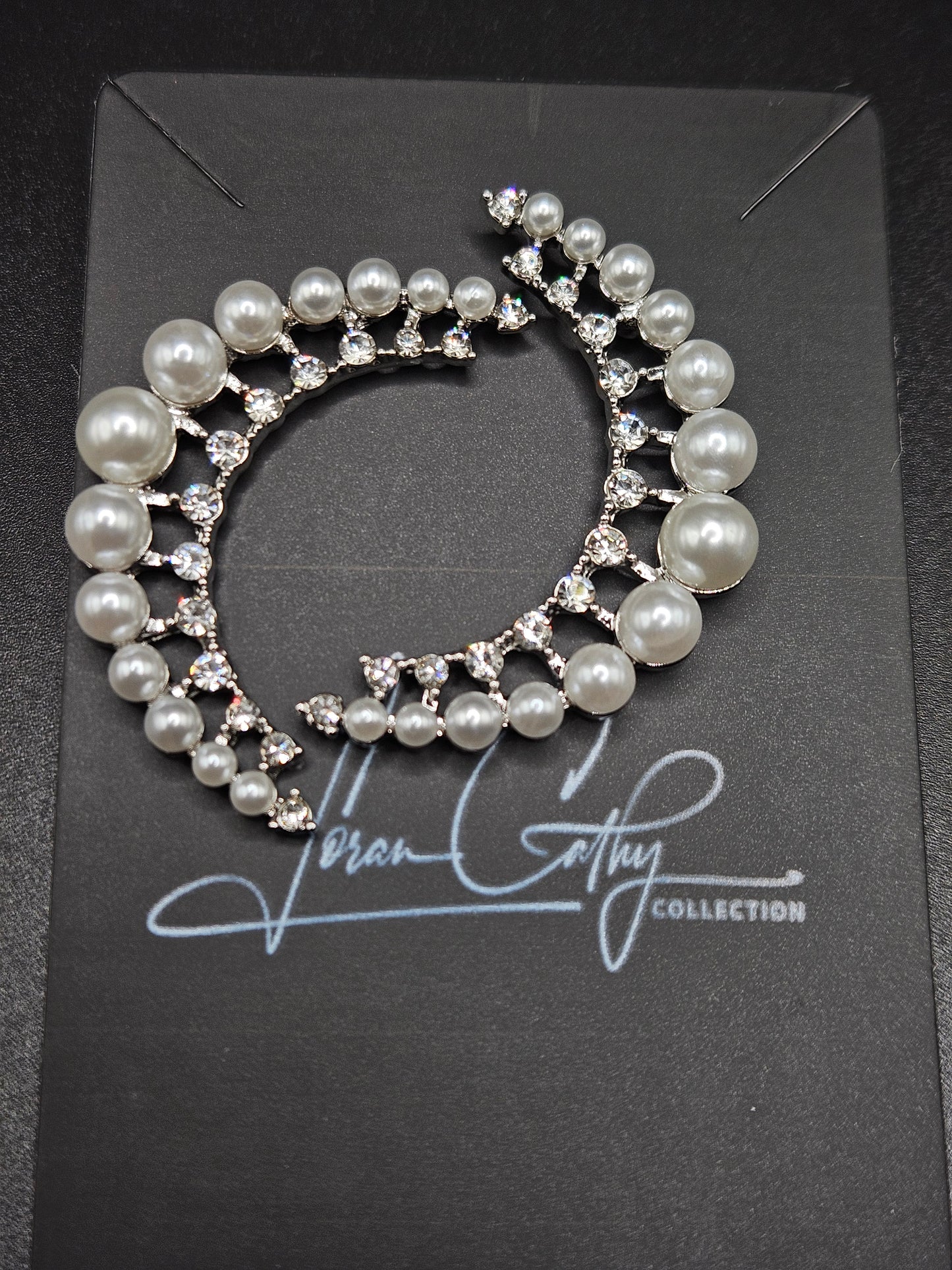 Pearl Moon Earrings