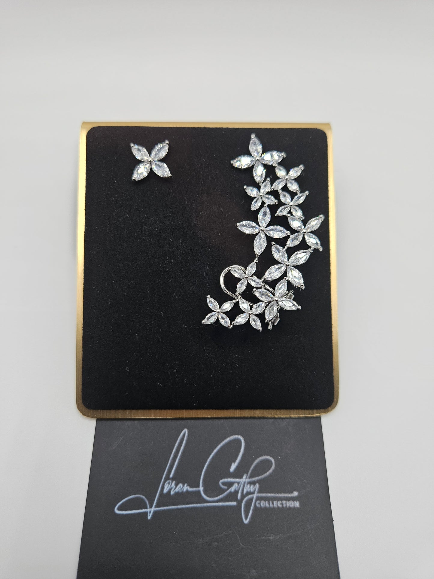 Flower Ear Cuff Earrings