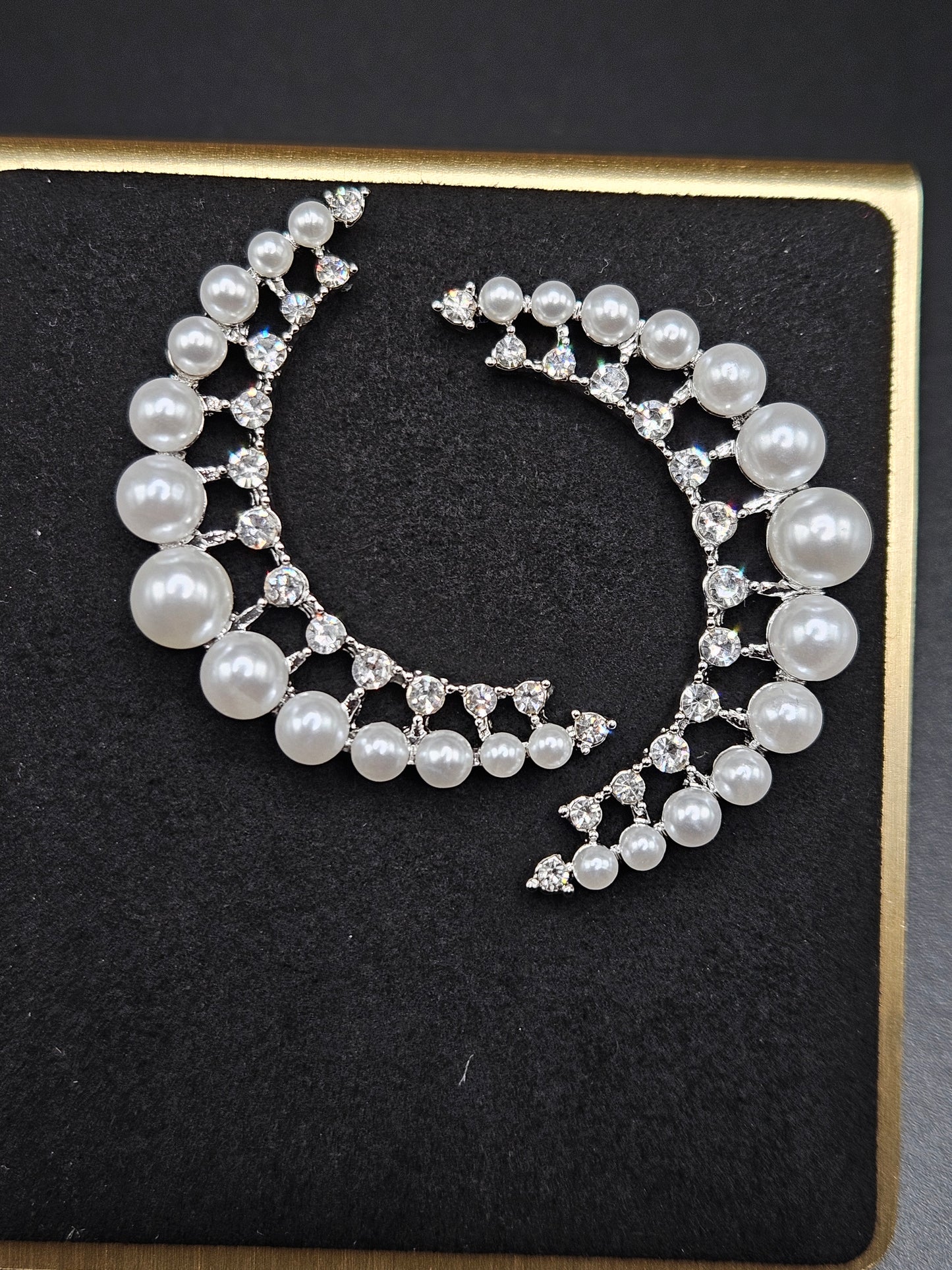 Pearl Moon Earrings