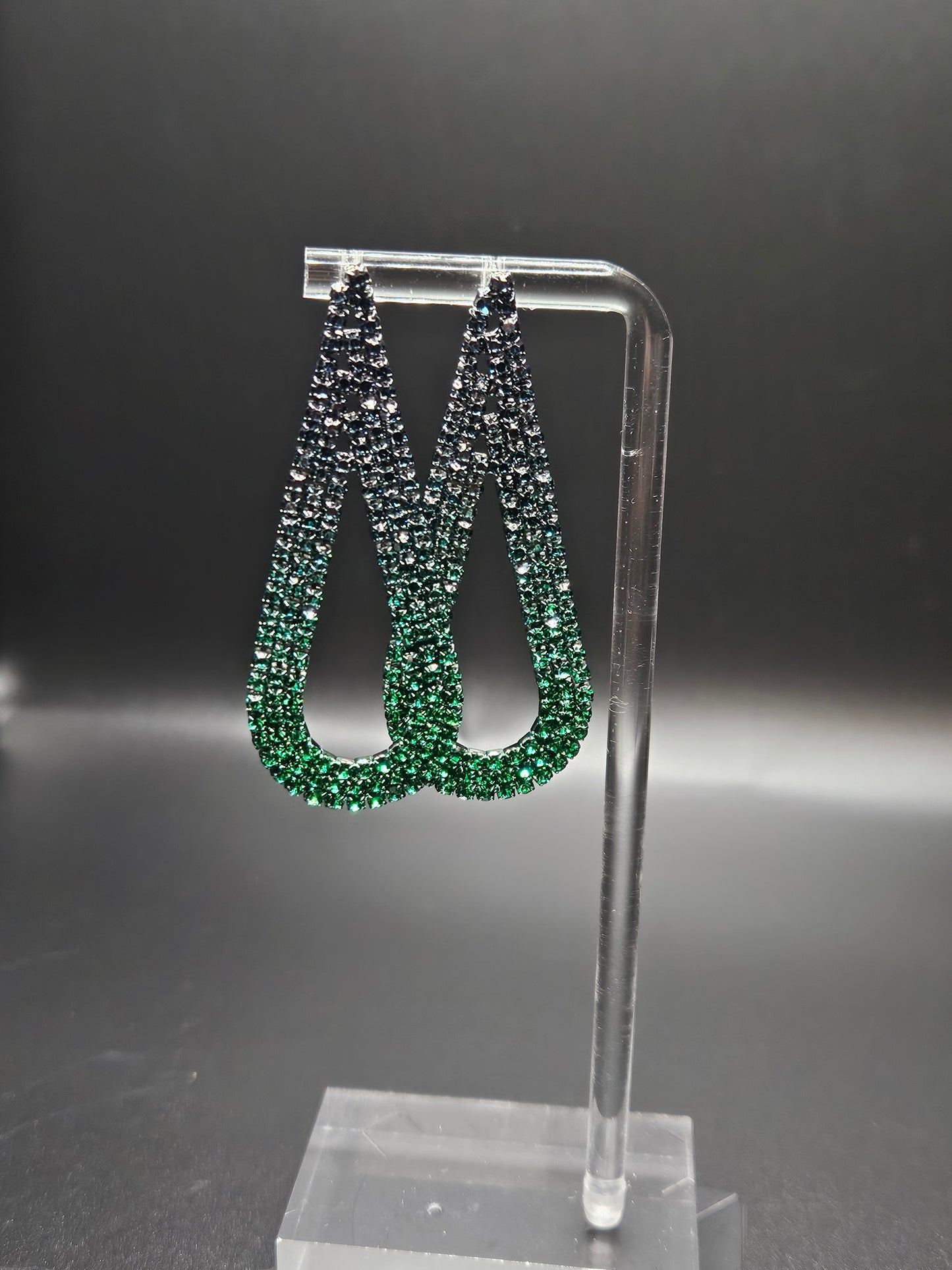 Rhinestone Earth Earrings