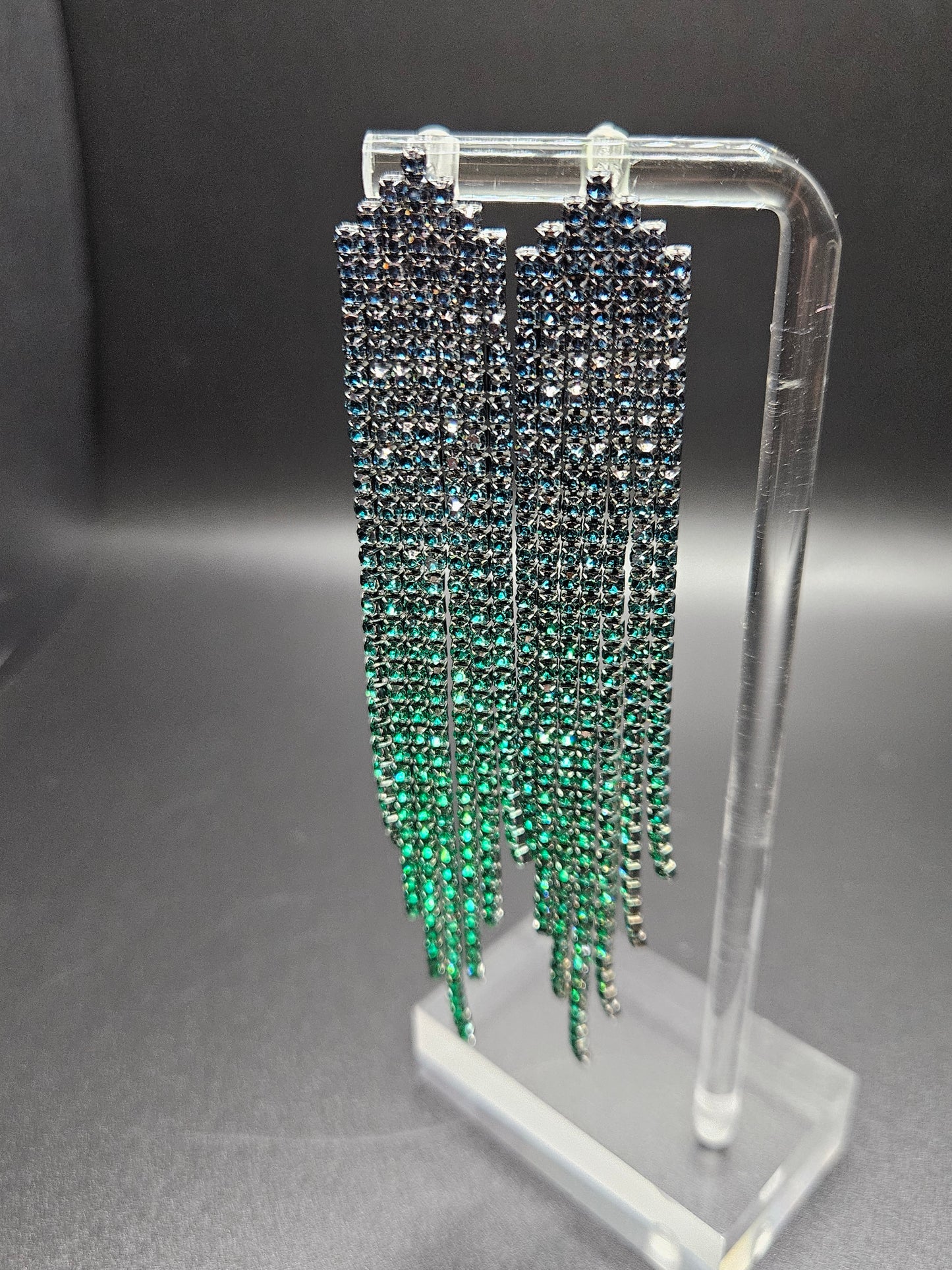 Rhinestone Earth Earrings