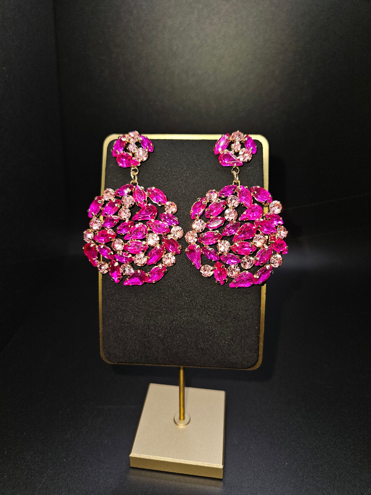 Pink Sun Earrings